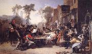 Sir David Wilkie Chelsea Pensioners Reading the Gazette of the Battle of Waterloo Spain oil painting reproduction